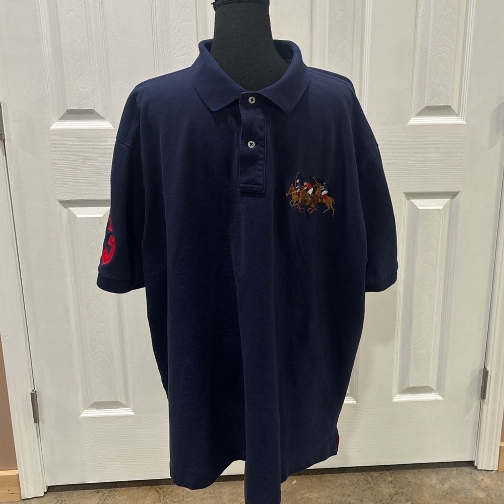 RALPH LAUREN POLO TRIPLE PONY POLO SHIRT SIZE 3X